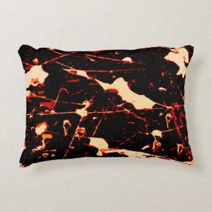 Red Black White Yellow Decorative Cushion