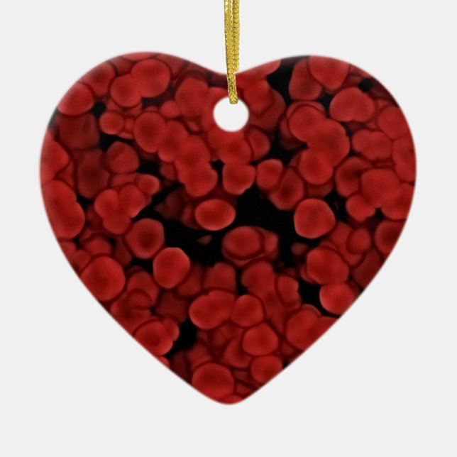 Red Blood Cells Ceramic Tree Decoration (Front)
