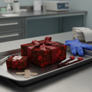 Red Blood Cells Microscopic Wrapping Paper