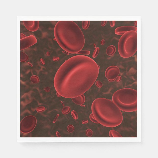 Red Blood Cells Napkin (Front)