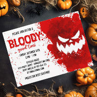 Red blood splatter Creepy Halloween party