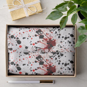 Red Blood Splatter Pattern  Tissue Paper
