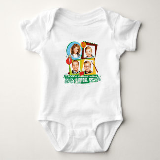Red-Blooded, Two Fisted, All American Christmas Baby Bodysuit