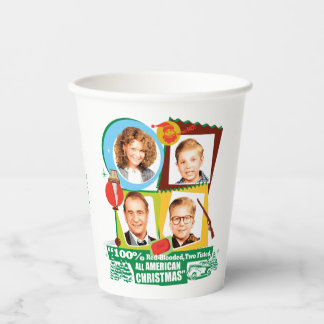Red-Blooded, Two Fisted, All American Christmas Paper Cups