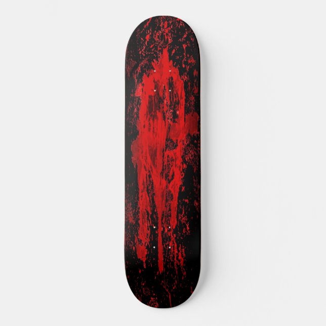 Red Bloody Celtic Cross Skateboard (Front)