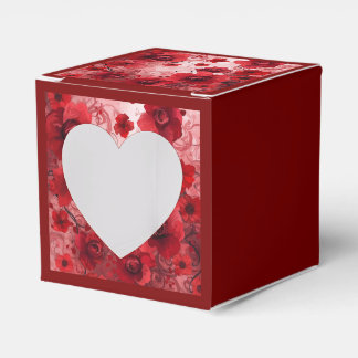 Red Bloom Symphony Favour Box