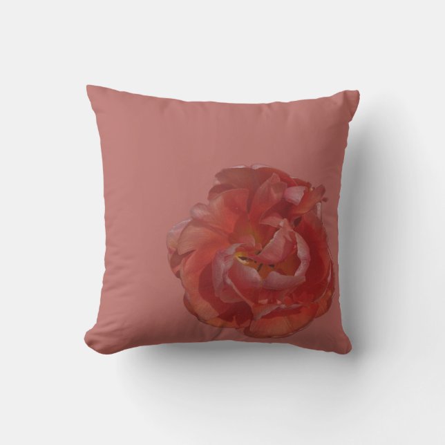 red blossom  cushion (Front)