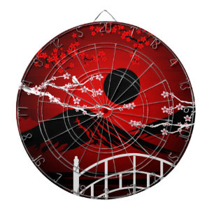 Red Blossom   Dartboard