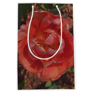 red blossom medium gift bag