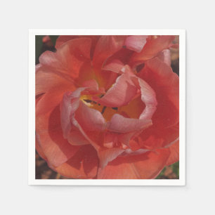 red blossom  napkin