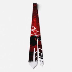 Red Blossom Tie