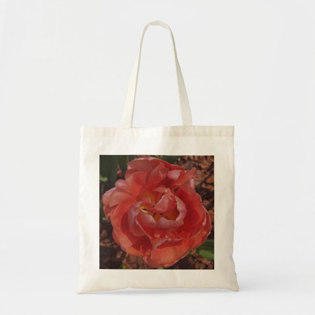 red blossom  tote bag (Front)
