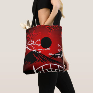 Red Blossom Tote Bag