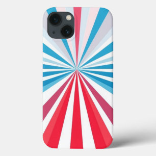 Red, Blue, and Grey Pattern Mobile  iPhone 13 Case