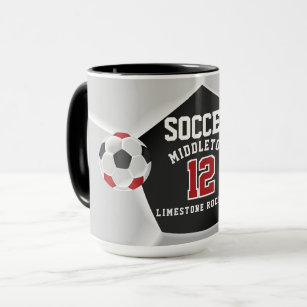 Red, Blue and White ⚽ Soccer Sport Mug