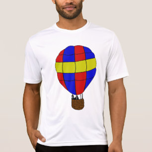 Red Blue and Yellow Hot Air Balloon T-Shirt