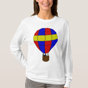 Red Blue and Yellow Hot Air Balloon T-Shirt