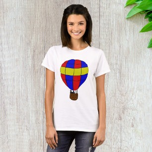 Red Blue and Yellow Hot Air Balloon T-Shirt