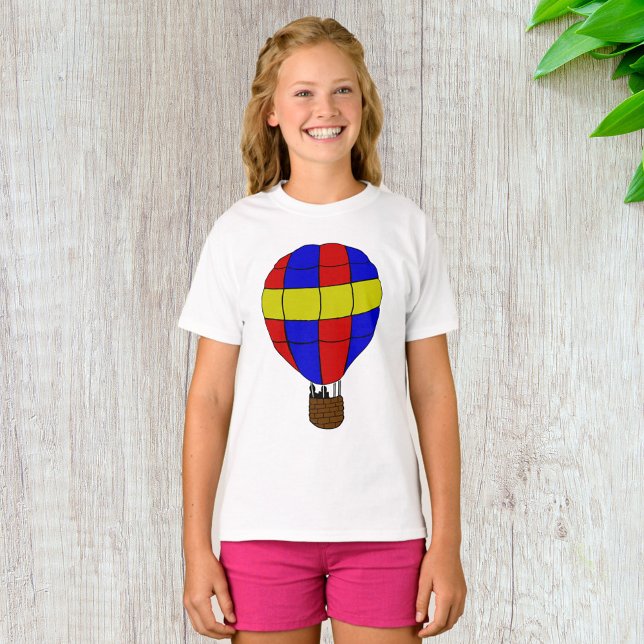 Red Blue and Yellow Hot Air Balloon T-Shirt (Creator Uploaded)