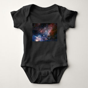 Red & Blue Carina Nebula Hubble Telescope Baby Bodysuit