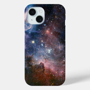 Red & Blue Carina Nebula Hubble Telescope iPhone 15 Case