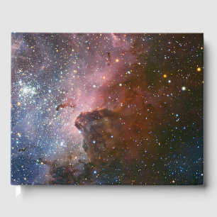 Red & Blue Carina Nebula Hubble Telescope Guest Book