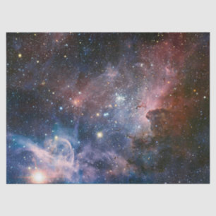 Red & Blue Carina Nebula Hubble Telescope Tissue Paper