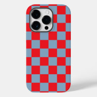 Red Blue Chequered Gingham Pattern