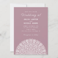 Red & Blue Coral Reef Marble Stone Mandala Wedding