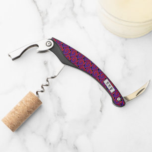 Red & Blue Counter Spiral by Kenneth Yoncich Corkscrew