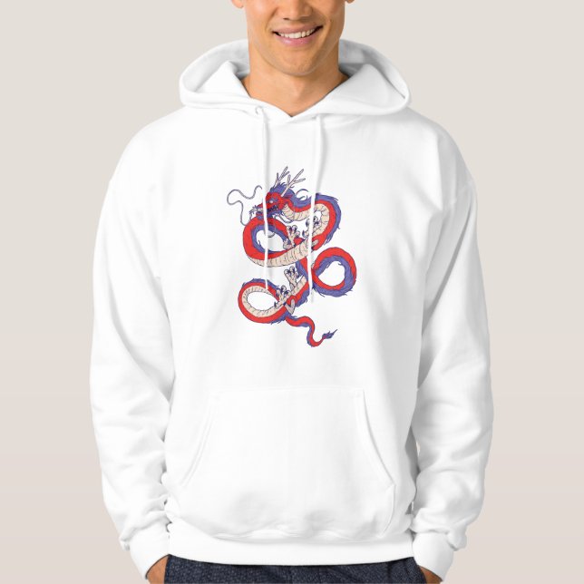 Red Blue Dragon Hoodie (Front)