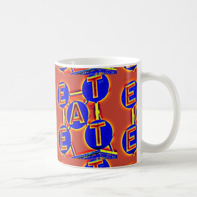 red/blue eat mug (Right)