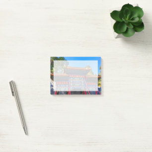 Red Blue Gate Jade Flower Island Post-it Notes