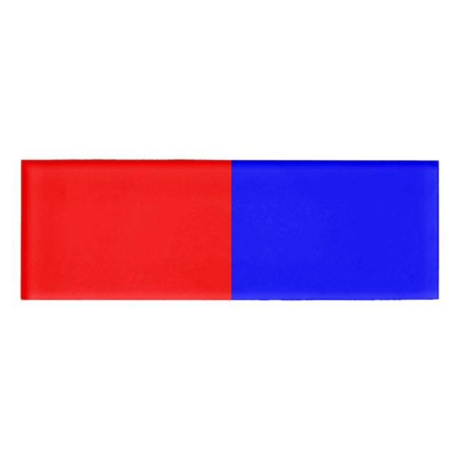 Red & Blue Name Tag (Front)