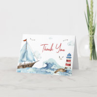 Red Blue Nautical Baby Shower 