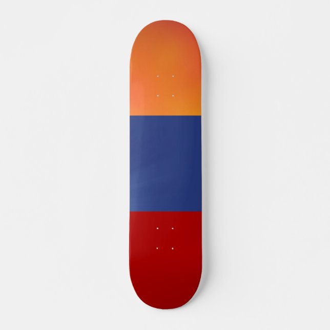 Red Blue Orange Skateboard (Front)