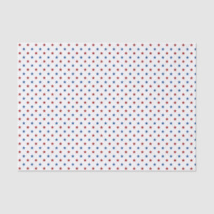 Red & Blue Patriotic Stars Tissue Paper