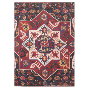 Red & Blue Persian Design Tablecloth