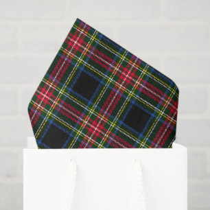 Red & Blue Plaid Tissue Paper