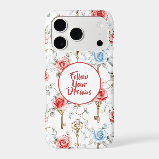 Red Blue Roses Gold Keys   (Back)