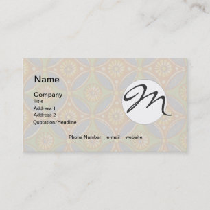 Red Blue Rustic Colourful Circle Egypt Art Pattern Business Card