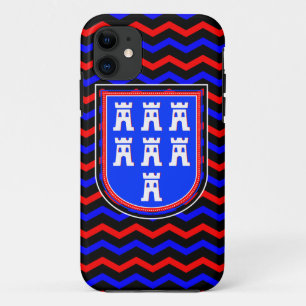 Red Blue Saxonian Sign Case-Mate iPhone Case