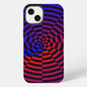Red & Blue Spiral by Kenneth Yoncich iPhone 13 Case