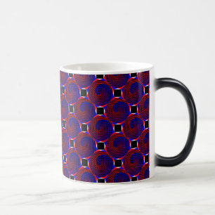 Red & Blue Spiral by Kenneth Yoncich Magic Mug