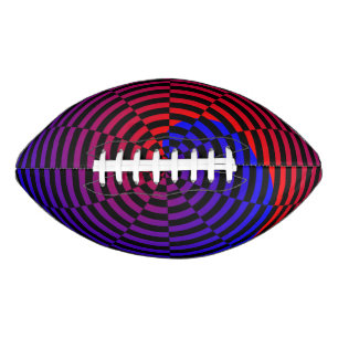 Red & Blue Spiral Football