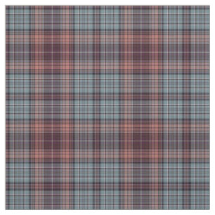 Red Blue Tartan Plaid Fabric