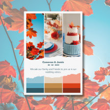 Red Blue Wedding Colour Palette