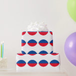 Red Blue White Custom Colours Geometric Patterns Wrapping Paper<br><div class="desc">Designed with cute colourful red,  blue patterns in solid white background. You may change to any background colour as you wish. Great for birthdays,  holidays or any celebrations or patriotic events!</div>
