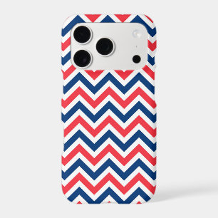 Red Blue White Zig Zag Lines Geometric Baseball