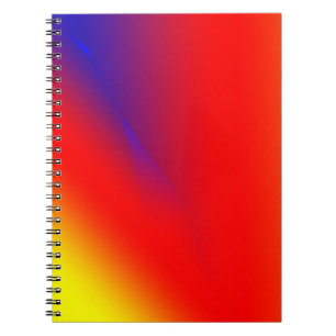 Red blue yellow abstract colorful custom add your notebook